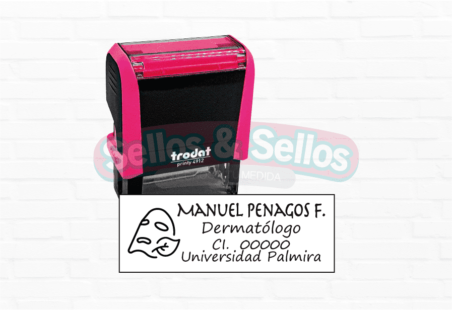 Dermatología Personalizada: Sellos Trodat 4912 a tu Alcance - Sellos y Sellos 