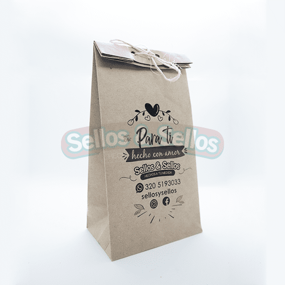 Bolsas de Papel - 11 cm x 16 cm - full color - Sellos y Sellos 