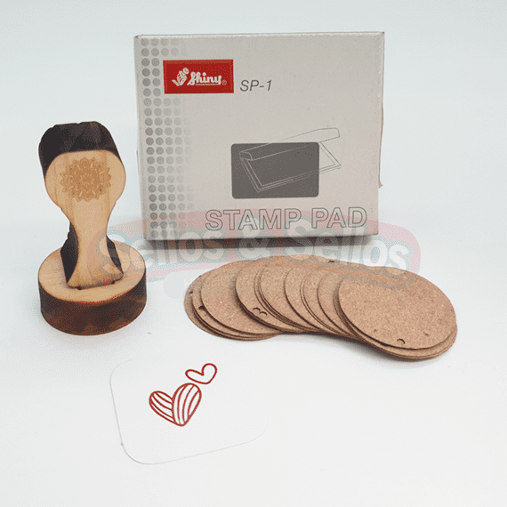 Kit esencial de sellos de madera para personalizar tus bolsas con estilo. - Sellos y Sellos 