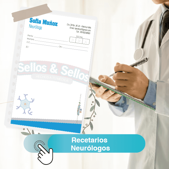 Recetarios Neurólogo - Sellos y Sellos 