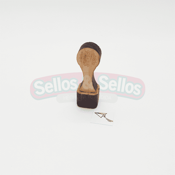 Sello de Madera 1x1 cm - Sellos y Sellos 
