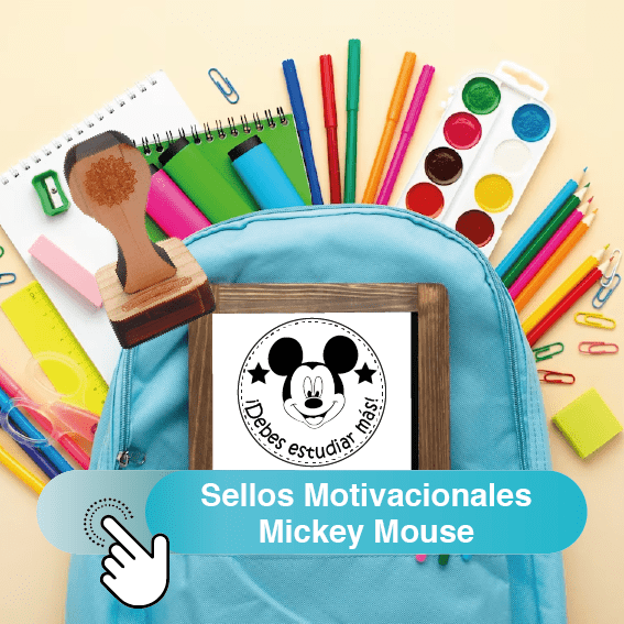 Sellos motivacionales Mickey Mouse - Sellos y Sellos 
