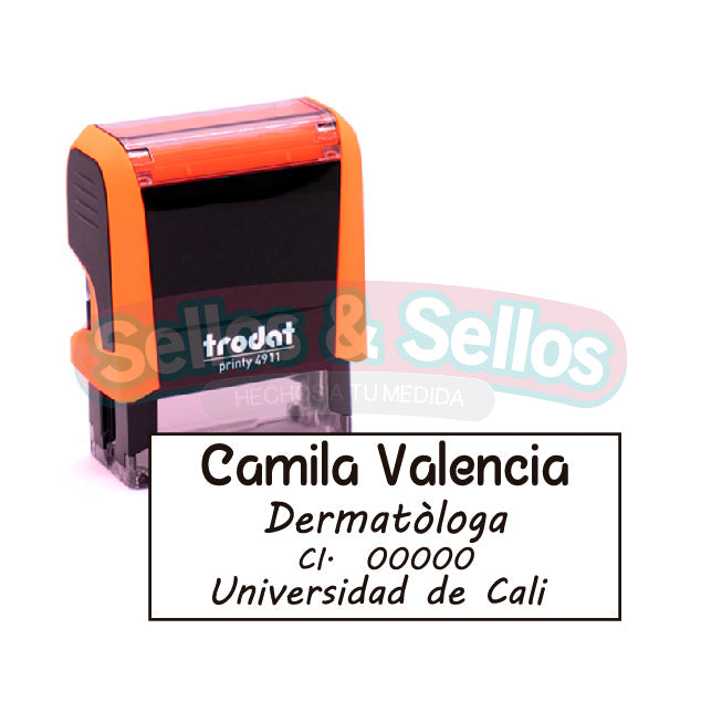 Sellos 4911: Personalización Profesional para Dermatólogos - Sellos y Sellos 