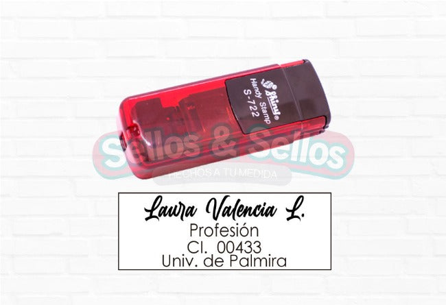 Añade un toque profesional a tus registros médicos con el sello Shiny 722 personalizado. - Sellos y Sellos 