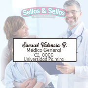 Impresiona con tu Sello: Sello Personalizado Shiny 722 para Médicos - Sellos y Sellos