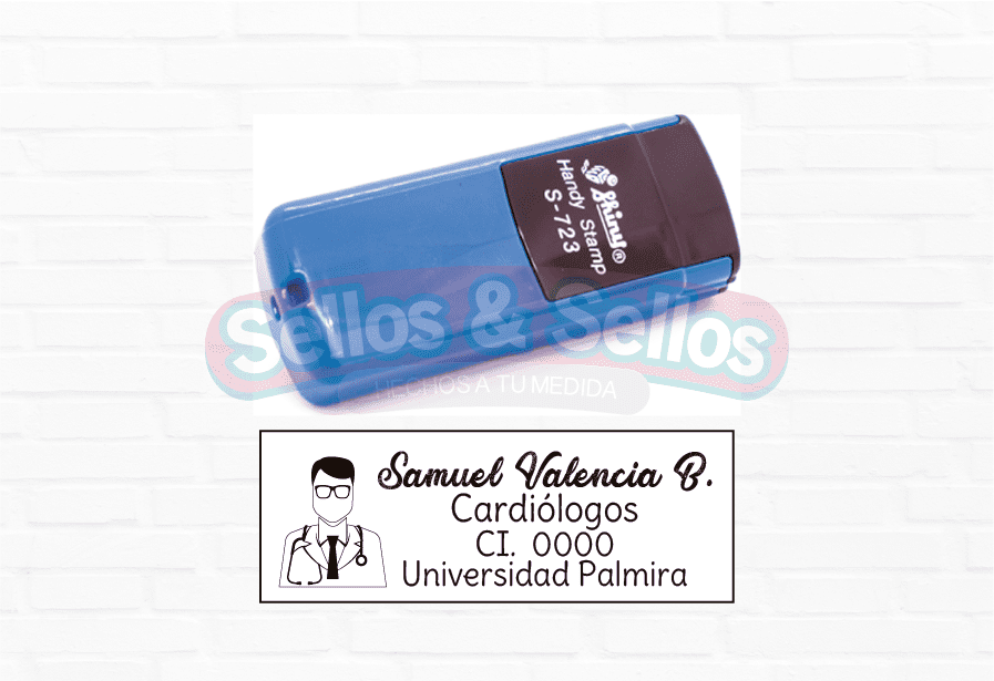 Sellos Personalizados de Bolsillo para Cardiólogos 47 mm x 18 mm – Sellos y  Sellos