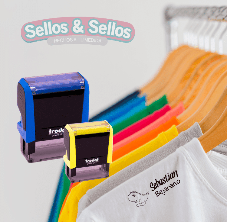 Sello Textil Personalizado 47ml x 17 ml – Sellos y Sellos