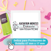 Sellos para Profesores de Bolsillo 47 mm x 17 mm - Sellos y Sellos