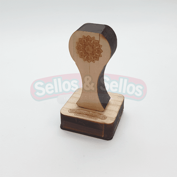 Haz que cada detalle cuente: Sellos de madera de 3x3 cm para bolsas y más. - Sellos y Sellos 