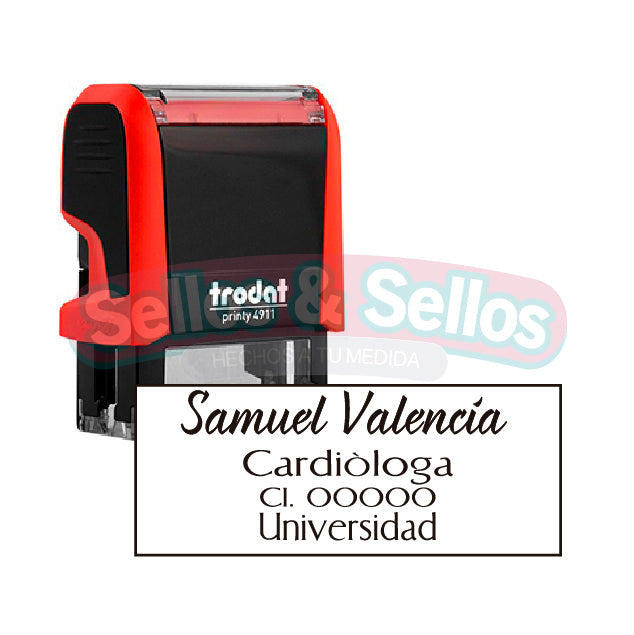 Sello Autoentintable y Personalizable para Cardiólogos - Sellos y Sellos 