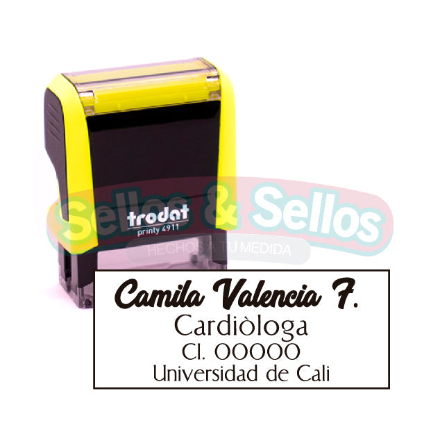 Trodat 4911: Sellos Personalizados para Profesionales Apasionados de la Cardiología - Sellos y Sellos 